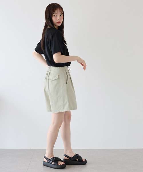 BLUEEAST（ブルーイースト）の「メッシュベルト付きハーフパンツ（その他パンツ・レディース・ブラック/ベージュ/ネイビー・MEDIUM）」の10枚目の写真