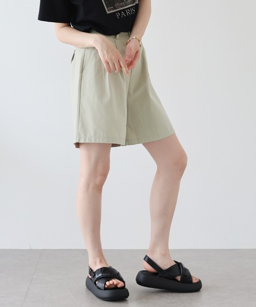 BLUEEAST（ブルーイースト）の「メッシュベルト付きハーフパンツ（その他パンツ・レディース・ブラック/ベージュ/ネイビー・MEDIUM）」の7枚目の写真