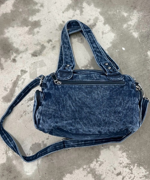 .KOM(ドットコム)の「A'GEM/9 × .kom 『.KOM/ドットケーオーエム』デニムミニボストンバッグ(ボストンバッグ・レディース・ネイビー/ブラック・FREE)」の17枚目の写真