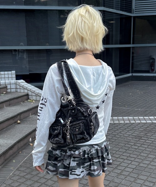 A'GEM/9 × .kom 『.KOM/ドットケーオーエム』デニムミニボストンバッグ