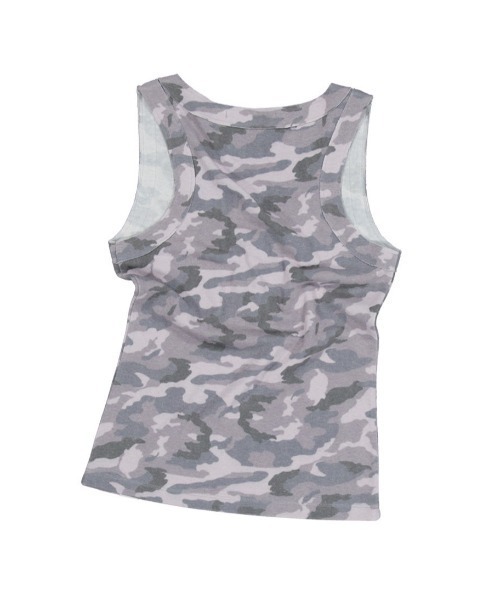 SETUP‐EXE】CAMO RAW EDGE SLEEVELESS / 【セットアップエグゼ
