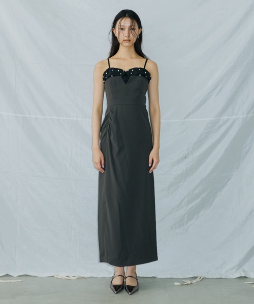 ドロップドパールドレス / dropped pearl dress（ドレス）｜ANDRESD