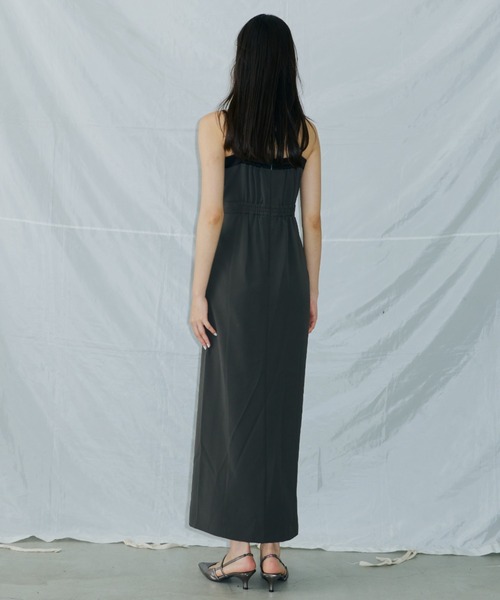 ANDRESD(アンドレスド)の「ドロップドパールドレス / dropped pearl dress(ドレス・レディース・ブラック/ベージュ/チャコール・S/M/L)」の20枚目の写真