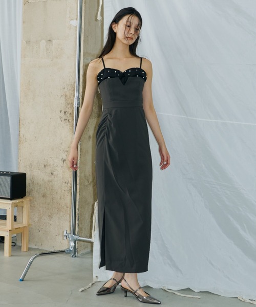 セール】ドロップドパールドレス / dropped pearl dress（ドレス