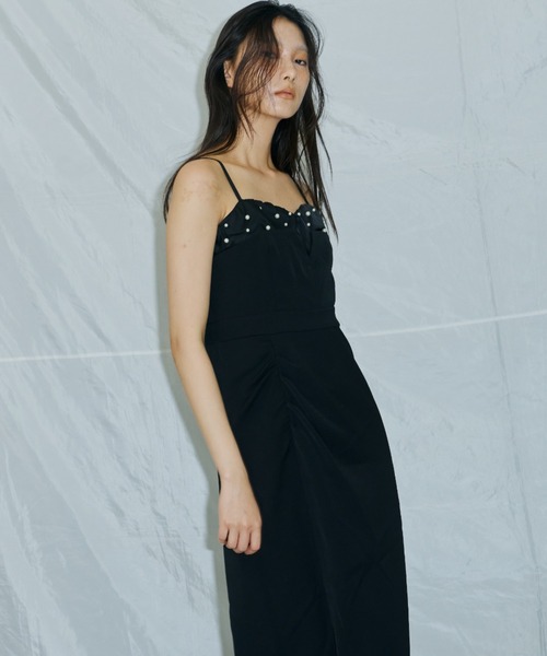 ドロップドパールドレス / dropped pearl dress（ドレス）｜ANDRESD