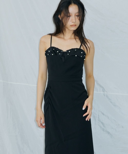 ドロップドパールドレス / dropped pearl dress（ドレス）｜ANDRESD