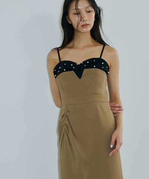 ドロップドパールドレス / dropped pearl dress（ドレス）｜ANDRESD