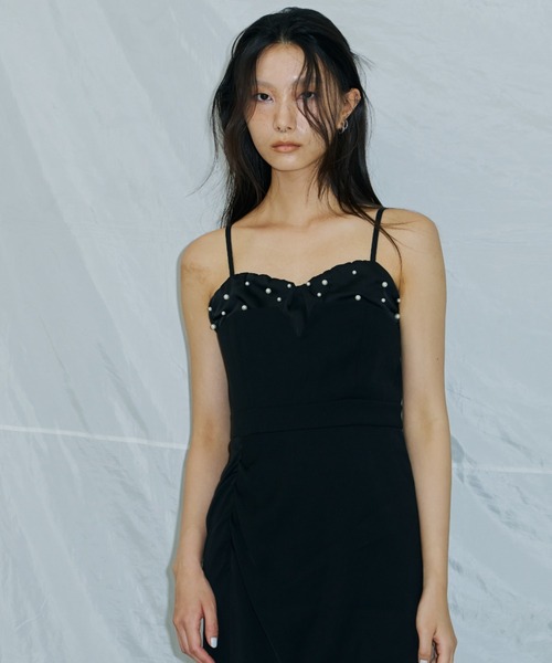 ドロップドパールドレス / dropped pearl dress（ドレス）｜ANDRESD