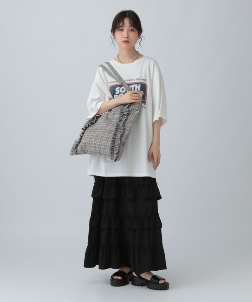 LEPSIM（レプシィム）の「フリルチェックトート　570599（トートバッグ・レディース・ブラウン/ブルー/ブラック・ONE SIZE）」の14枚目の写真