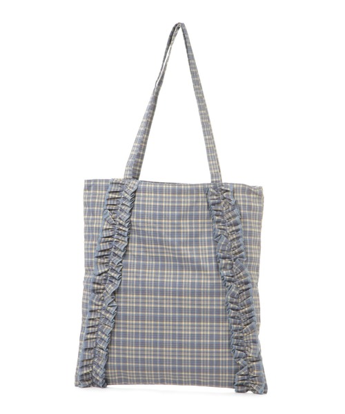 LEPSIM（レプシィム）の「フリルチェックトート　570599（トートバッグ・レディース・ブラウン/ブルー/ブラック・ONE SIZE）」の18枚目の写真