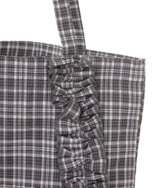 LEPSIM（レプシィム）の「フリルチェックトート　570599（トートバッグ・レディース・ブラウン/ブルー/ブラック・ONE SIZE）」の21枚目の写真
