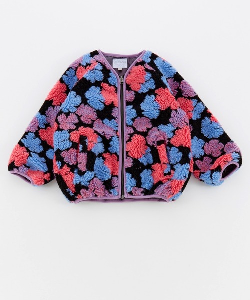 Ocean&Ground（オーシャン&グラウンド）の「Jr.ｼﾞｬｶﾞｰﾄﾞﾎﾞｱｼﾞｬﾝﾊﾟｰ（ブルゾン・キッズ・ブラック/マルチ・150/160）」の2枚目の写真