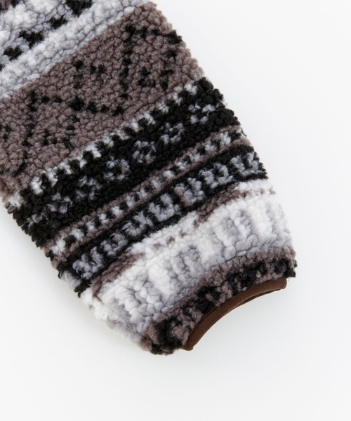 Ocean&Ground（オーシャン&グラウンド）の「Jr.ｼﾞｬｶﾞｰﾄﾞﾎﾞｱｼﾞｬﾝﾊﾟｰ（ブルゾン・キッズ・ブラック/マルチ・150/160）」の6枚目の写真