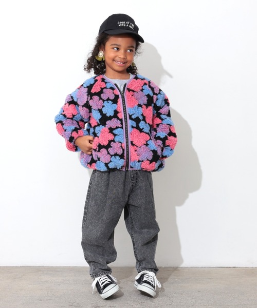 Ocean&Ground（オーシャン&グラウンド）の「Jr.ｼﾞｬｶﾞｰﾄﾞﾎﾞｱｼﾞｬﾝﾊﾟｰ（ブルゾン・キッズ・ブラック/マルチ・150/160）」の20枚目の写真