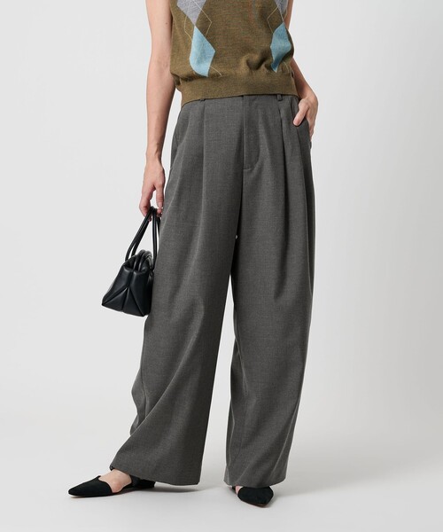 H beauty&youth ユナイテッドアローズ チノパン M ワイド タック H BEAUTY&YOUTH UNITED ARROWS（エイチビューティーアンドユース