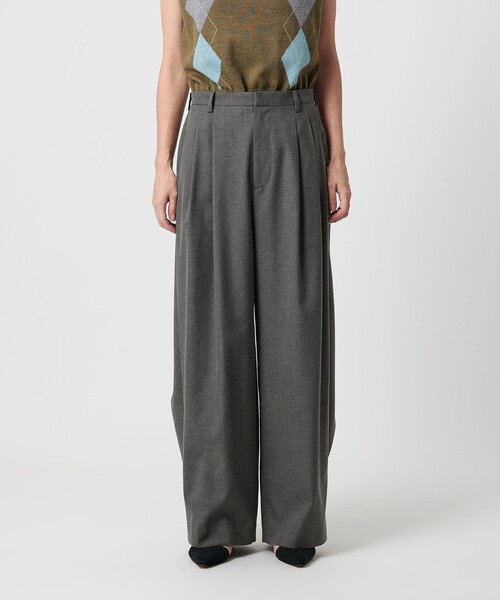 BEAUTY&YOUTH UNITED ARROWS(ビューティーアンドユースユナイテッドアローズ)の「バックラップ タックワイドパンツ -ウォッシャブル-(スラックス・レディース・その他1/グレー/オリーブ・S/M/XS)」の16枚目の写真