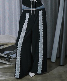 VIOLETTA | レースラインリラックスパンツ(その他パンツ)