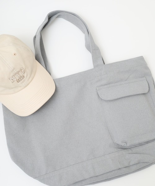 ROOTOTE(ルートート)の「ROOTOTE リサイクルコットントート(トートバッグ・メンズ・ラベンダー/カーキ/アイボリー/ターコイズブルー/ブルー/グレー/ブラック/グリーン・FREE)」の4枚目の写真