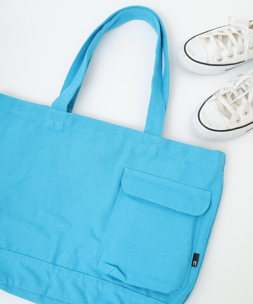 ROOTOTE(ルートート)の「ROOTOTE リサイクルコットントート(トートバッグ・メンズ・ラベンダー/カーキ/アイボリー/ターコイズブルー/ブルー/グレー/ブラック/グリーン・FREE)」の6枚目の写真