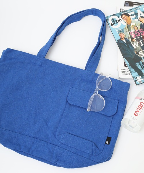 ROOTOTE(ルートート)の「ROOTOTE リサイクルコットントート(トートバッグ・メンズ・ラベンダー/カーキ/アイボリー/ターコイズブルー/ブルー/グレー/ブラック/グリーン・FREE)」の7枚目の写真