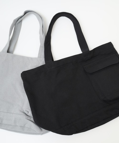 ROOTOTE(ルートート)の「ROOTOTE リサイクルコットントート(トートバッグ・メンズ・ラベンダー/カーキ/アイボリー/ターコイズブルー/ブルー/グレー/ブラック/グリーン・FREE)」の3枚目の写真