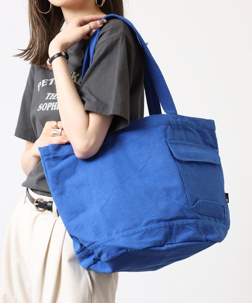 ROOTOTE(ルートート)の「ROOTOTE リサイクルコットントート(トートバッグ・メンズ・ラベンダー/カーキ/アイボリー/ターコイズブルー/ブルー/グレー/ブラック/グリーン・FREE)」の10枚目の写真