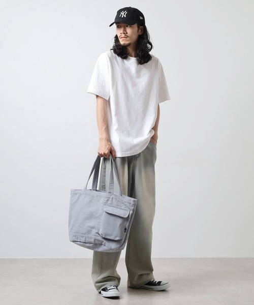 ROOTOTE(ルートート)の「ROOTOTE リサイクルコットントート(トートバッグ・メンズ・ラベンダー/カーキ/アイボリー/ターコイズブルー/ブルー/グレー/ブラック/グリーン・FREE)」の12枚目の写真