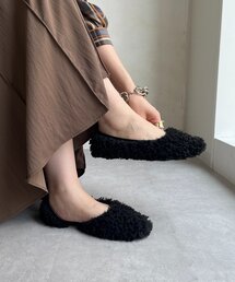 DouDou | サイドオープンボアフラットシューズ(パンプス)