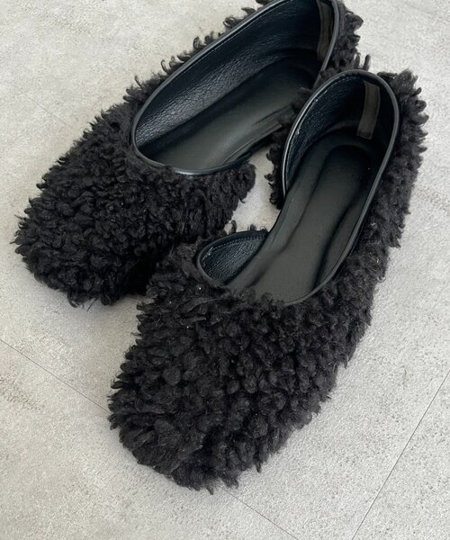 DouDou（ドゥドゥ）の「サイドオープンボアフラットシューズ（パンプス・レディース・ブラック/ベージュ・LARGE/SMALL/MEDIUM）」の13枚目の写真