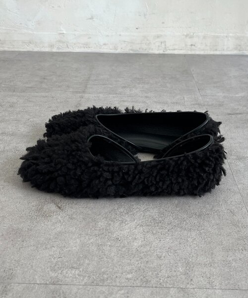 DouDou（ドゥドゥ）の「サイドオープンボアフラットシューズ（パンプス・レディース・ブラック/ベージュ・LARGE/SMALL/MEDIUM）」の14枚目の写真