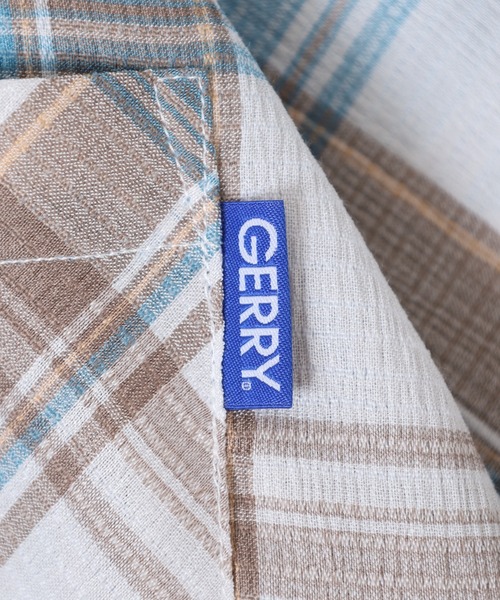 GERRY（ジェリー）の「GERRY ビッグシルエット ストレッチ チェック 半袖 シャツ（シャツ/ブラウス・メンズ・レッド/サックスブルー・L/LL/M）」の16枚目の写真