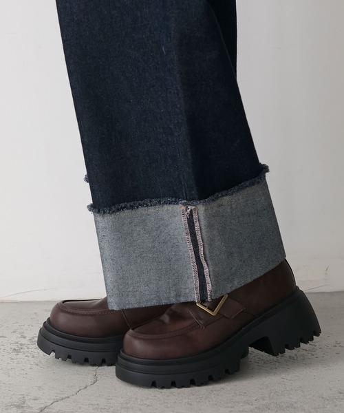 forksy.（フォルクシー）の「【forksy.】ボリュームソールバックルベルトローファー（ローファー・レディース・ブラック/ブラウン・L/M）」の14枚目の写真