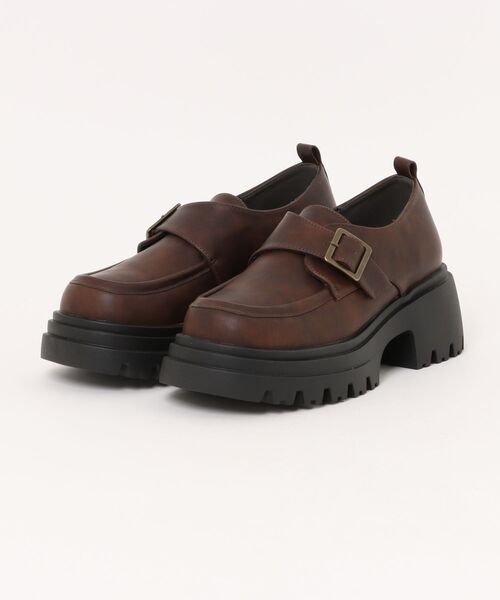 forksy.（フォルクシー）の「【forksy.】ボリュームソールバックルベルトローファー（ローファー・レディース・ブラック/ブラウン・L/M）」の18枚目の写真