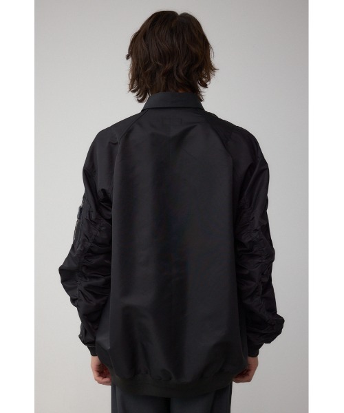 AZUL by moussy（アズールバイマウジー）の「シャツドッキングブルゾン（ブルゾン・メンズ・ブラック系その他/ブラック・LARGE/MEDIUM）」の5枚目の写真