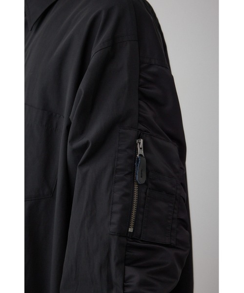 AZUL by moussy（アズールバイマウジー）の「シャツドッキングブルゾン（ブルゾン・メンズ・ブラック系その他/ブラック・LARGE/MEDIUM）」の8枚目の写真
