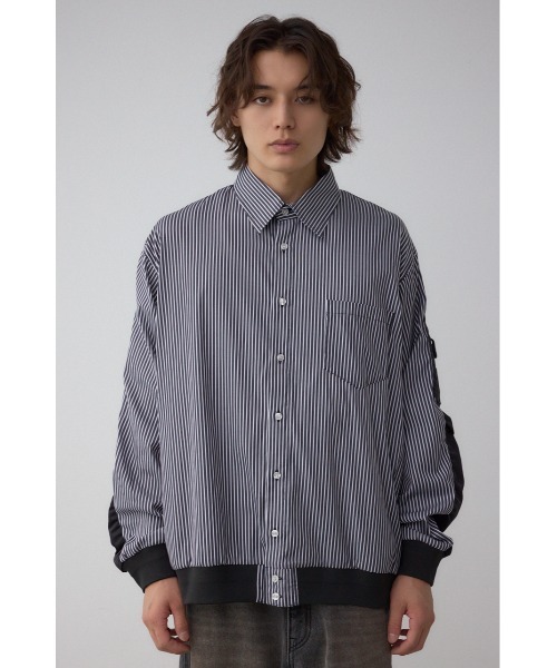 AZUL by moussy（アズールバイマウジー）の「シャツドッキングブルゾン（ブルゾン・メンズ・ブラック系その他/ブラック・LARGE/MEDIUM）」の16枚目の写真