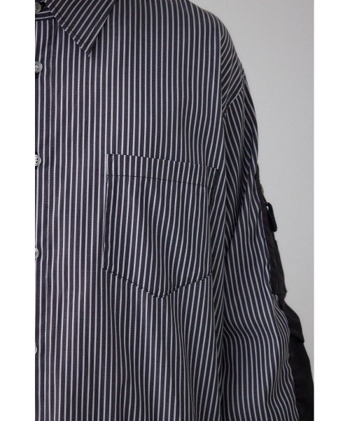 AZUL by moussy（アズールバイマウジー）の「シャツドッキングブルゾン（ブルゾン・メンズ・ブラック系その他/ブラック・LARGE/MEDIUM）」の20枚目の写真