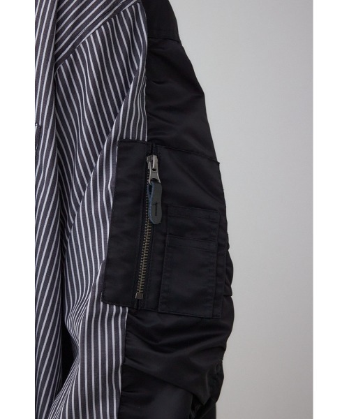 AZUL by moussy（アズールバイマウジー）の「シャツドッキングブルゾン（ブルゾン・メンズ・ブラック系その他/ブラック・LARGE/MEDIUM）」の21枚目の写真