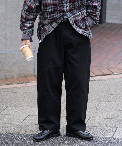 CIAOPANIC TYPY（チャオパニックティピー）の「【履き心地◎】ロングシーズン/ダブルニーワークペインターパンツ（その他パンツ・メンズ・ブラウン/チャコールグレー/ブラック・MEDIUM/LARGE）」の2枚目の写真