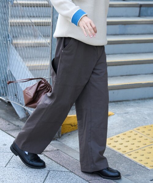 CIAOPANIC TYPY（チャオパニックティピー）の「【履き心地◎】ロングシーズン/ダブルニーワークペインターパンツ（その他パンツ・メンズ・ブラウン/チャコールグレー/ブラック・MEDIUM/LARGE）」の12枚目の写真