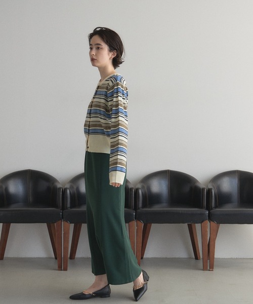 &. NOSTALGIA（アンドドットノスタルジア）の「【ZOZO限定】Iラインマーメイドスカート（スカート・レディース・グリーン/チャコールグレー・マルチサイズ）」の6枚目の写真