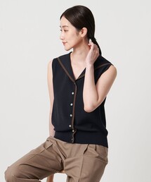 【新品タグ付】UNITED ARROWS ニット ノースリーブ UNITED ARROWS ニット セーター スカラップ セーラー