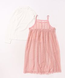 HAKKA KIDS（ハッカキッズ）の「キャミソールワンピース長袖Tシャツセット（ワンピース・キッズ）」