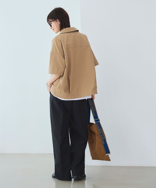 CROSS FUNCTION（クロスファンクション）の「《UV/吸水速乾》エブ楽 ミリタリーシャツジャケット【CROSS FUNCTION/クロスファンクション】（シャツ/ブラウス・レディース・カーキ/ベージュ・LL/L/M）」の13枚目の写真