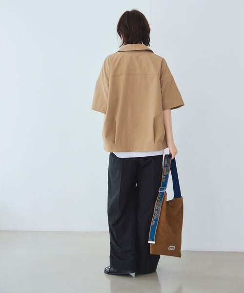 CROSS FUNCTION（クロスファンクション）の「《UV/吸水速乾》エブ楽 ミリタリーシャツジャケット【CROSS FUNCTION/クロスファンクション】（シャツ/ブラウス・レディース・カーキ/ベージュ・LL/L/M）」の14枚目の写真