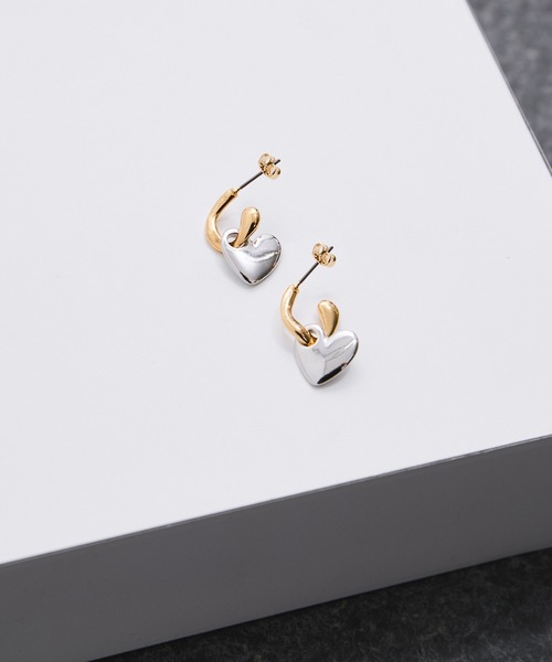 ハートフープピアス（ピアス（両耳用））｜LE CERCLE par rope