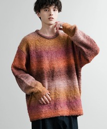 Knit253 オーバーサイズ　グラデーション　売れ筋商品|||ニット　セーター shiki tokyo（シキトウキョウ）の「Oversized Gradation Knit