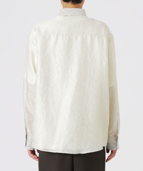 LOVELESS（ラブレス）の「シアーアブストラクトジャガードシャツ（シャツ/ブラウス・メンズ・グレー系その他/ブラック/オフホワイト・M/L）」の12枚目の写真