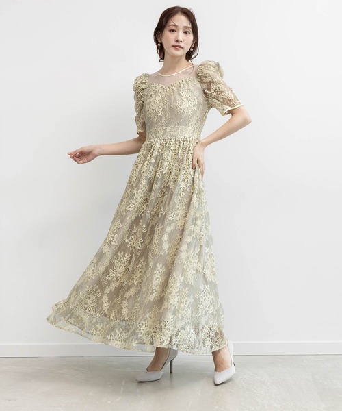 4サイズ展開】チュールレイヤードジャケットワンピース（ワンピース