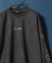 ANPAS(ApX)Kersey Suede Flower Embroidery SweatShirt/J[ XEF[h t[hJ XEFbg g[i[ Y fB[X(XEFbg)